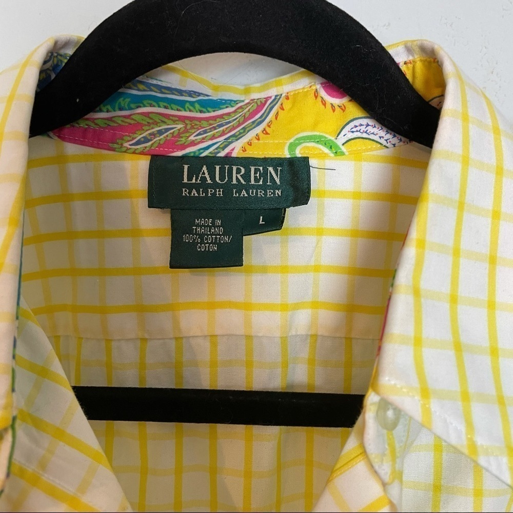 Lauren Ralph Lauren Plaid and Paisley Shirt - Picture 3 of 11